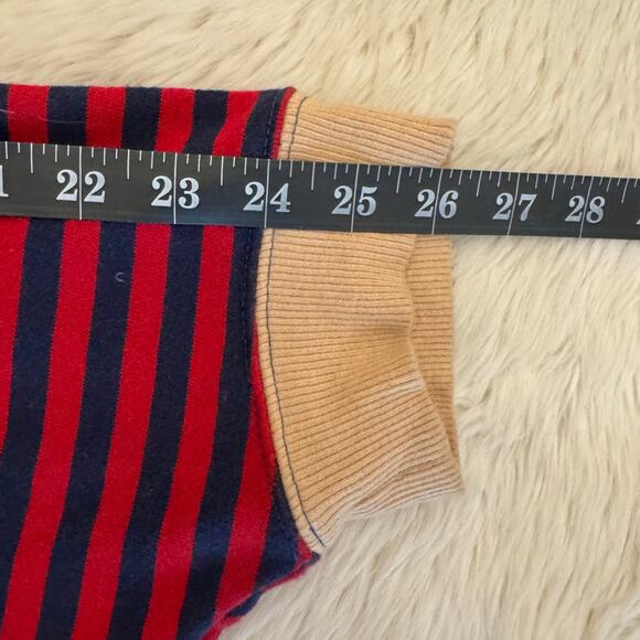 Free People Movement Classic Striped Oversized Boho Rugby Pullover Sweatshirt XL - Picture 10 of 12